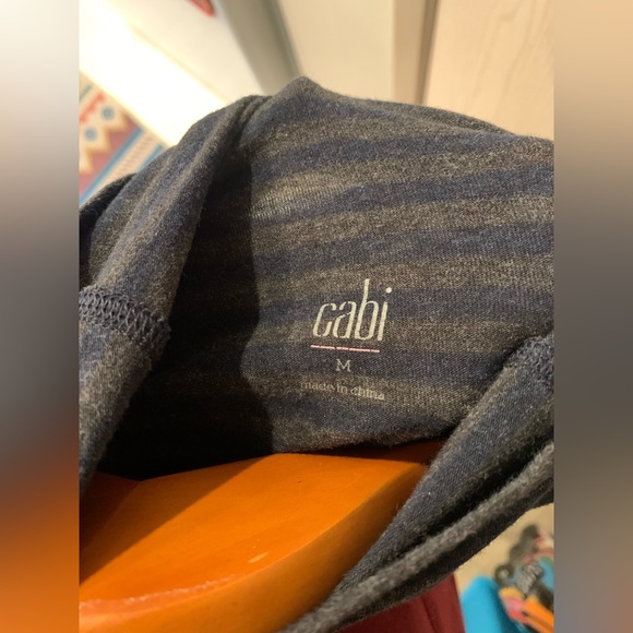 Cabi Turtle Neck Striped Shirt - Picture 4 of 5